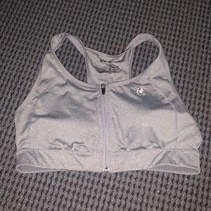 FILA: Light Gray Sports Bra